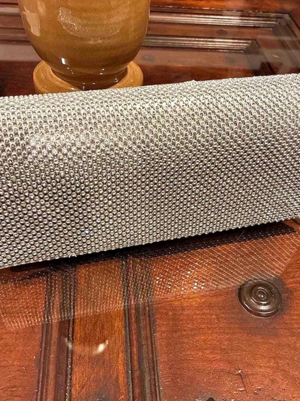 Silver Rhinestone Clutch Like New - Picture 7 of 9